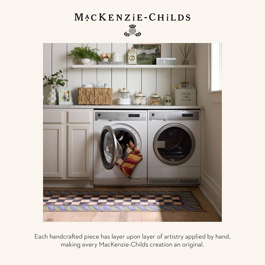 【新品・タグ付き】MACKENZiE-CHiLDS  CHECKラグ 新品・タグ付き】MACKENZiE-CHiLDS CHECKラグ 新品・タグ付き